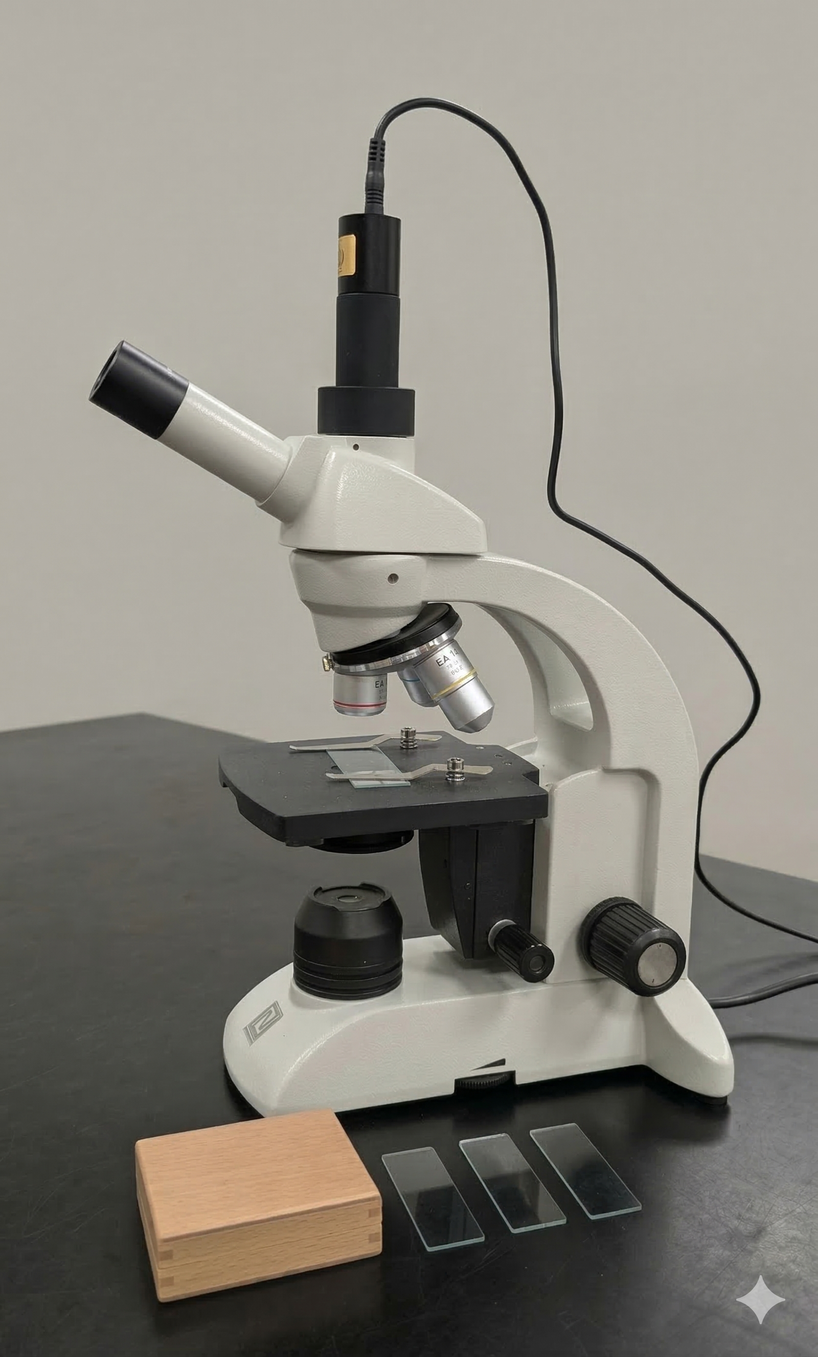 National 210 Microscope with 5 MP Digital Eyepiece